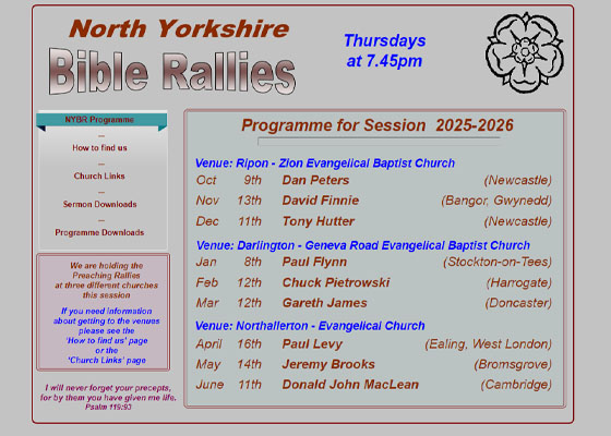 north yorkshire bible rallies